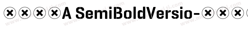 澹雅明体A SemiBoldVersio字体转换